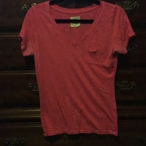 Hollister Size S V Neck Pocket Tee